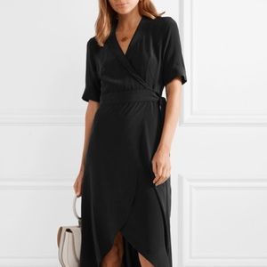 Equipment Imogene Washed silk wrap dress